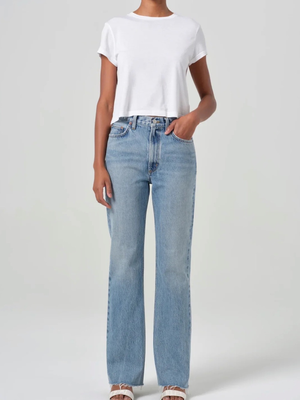 NWT Agolde High-Rise Leena baby flare Women's Jeans stage
